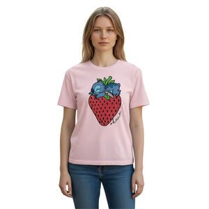 Disney Stitch Ohana Pink Graphic T-Shirt Women’s Size L